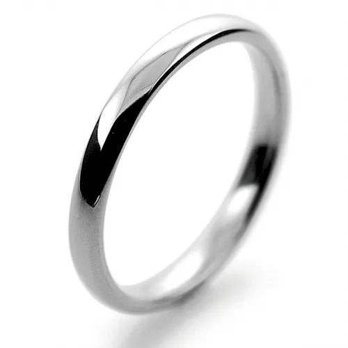 Slight or Soft Court Light -   2mm Platinum Wedding Ring 